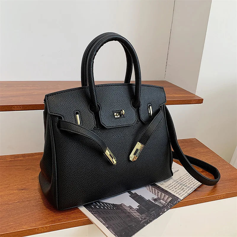 Women's Leather Spacious Purses & Handbags with Shoulder Strap