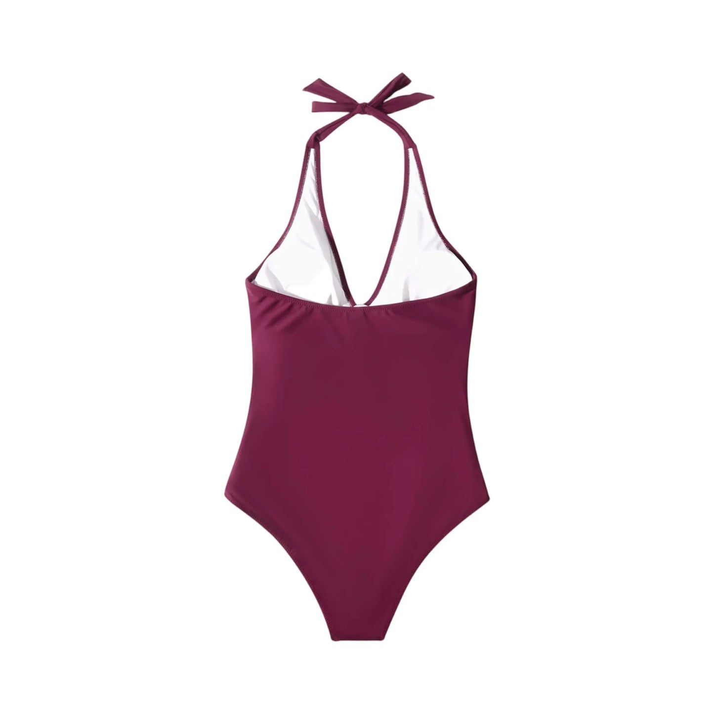 Tummy Control Swimsuit Cross Front Striped One Piece