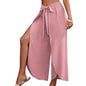 Womens Linen Wide Leg Flowy Bootcut Pants