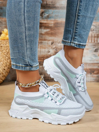 Chunky Sneakers Air Mesh Breathable Sports Shoe