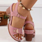 Fashion Sandals with Adjustable Buckles