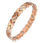 Leaves Magnetic Bracelet with 3500 Gauss Magnetic Therapy Bracelet Pure Copper for Women Men Jewelry Gift