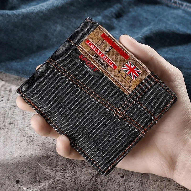 Wallet Coin Bag Long Style Purse Denim