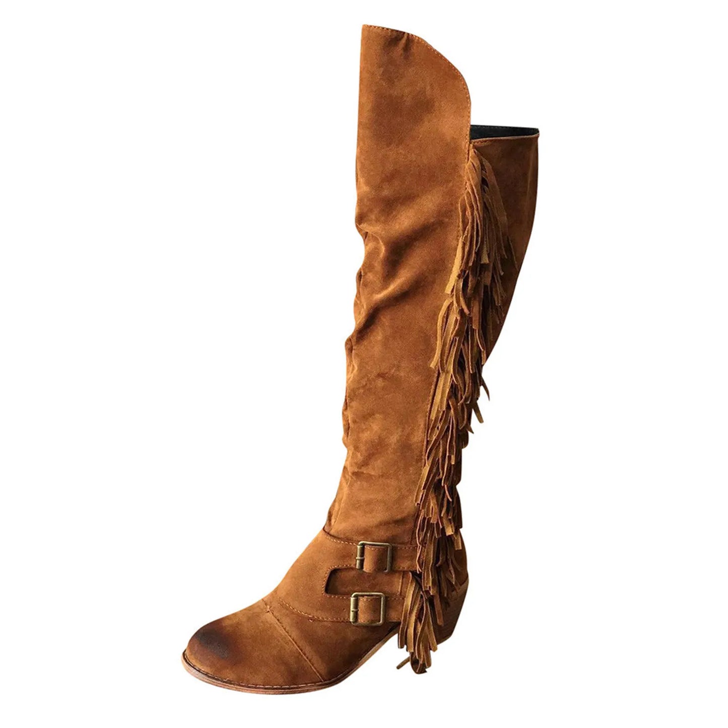 Women's Fringe Vintage Knee high Boot with Tassel