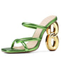 GIGIFOX New Style Women Summer Sandals High Heel Slippers Fashion Shoes Breathable Footwear