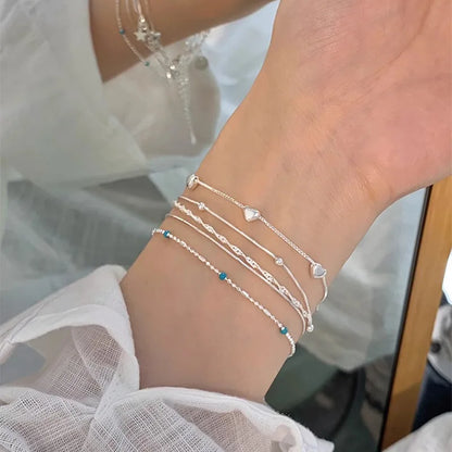 VENTFILLE 925 Sterling Silver Line Extremely fine Bracelet