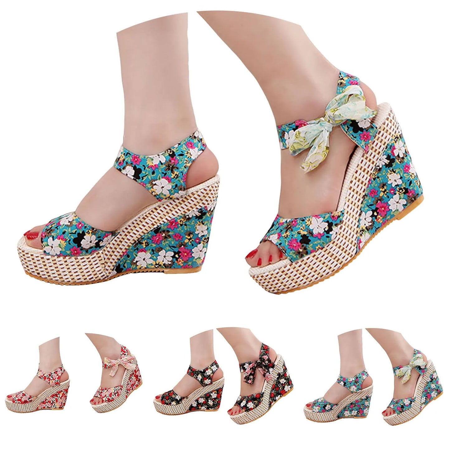 Wedge Heeled Sandals for Women Summer Casual