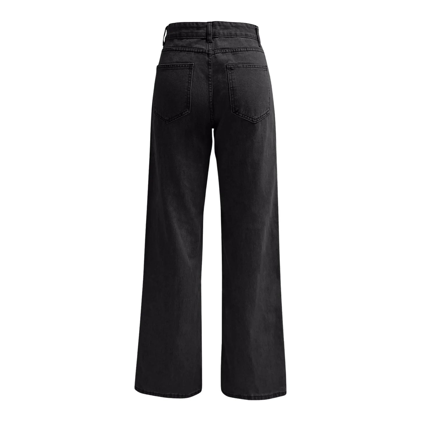 Ladies' High Waisted Straight Leg Pants Loose Casual