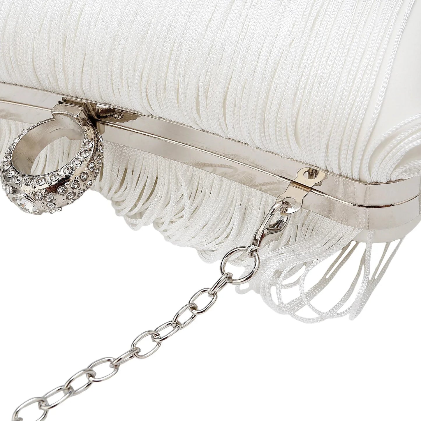 Evening Bag for Women Long Tassel Design Clutch Purses For Wedding Cocktail Prom