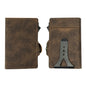 CASEKEY Top Quality Leather Cash Clip Wallet RFID NFC Protection Pop Up Metal Card Holder Case