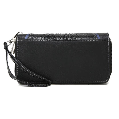 Western Style Cowgirl Woven Fringe Crocodile Gorgeous Purse Conchos Women Handbag Shoulder Bags Wallet Set