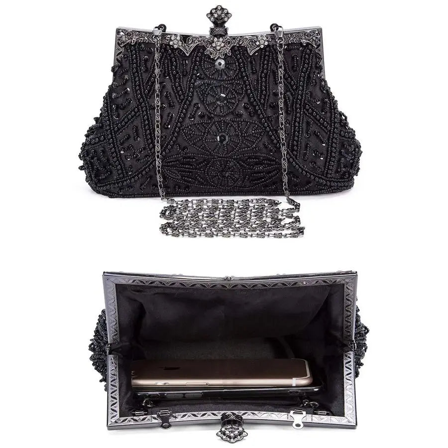 Vintage Beaded Clutch Evening Bags