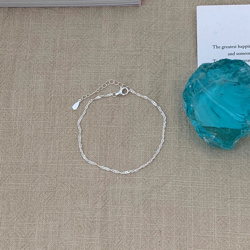 VENTFILLE 925 Sterling Silver Line Extremely fine Bracelet