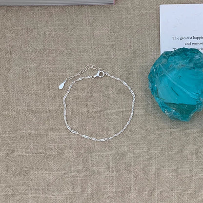 VENTFILLE 925 Sterling Silver Line Extremely fine Bracelet