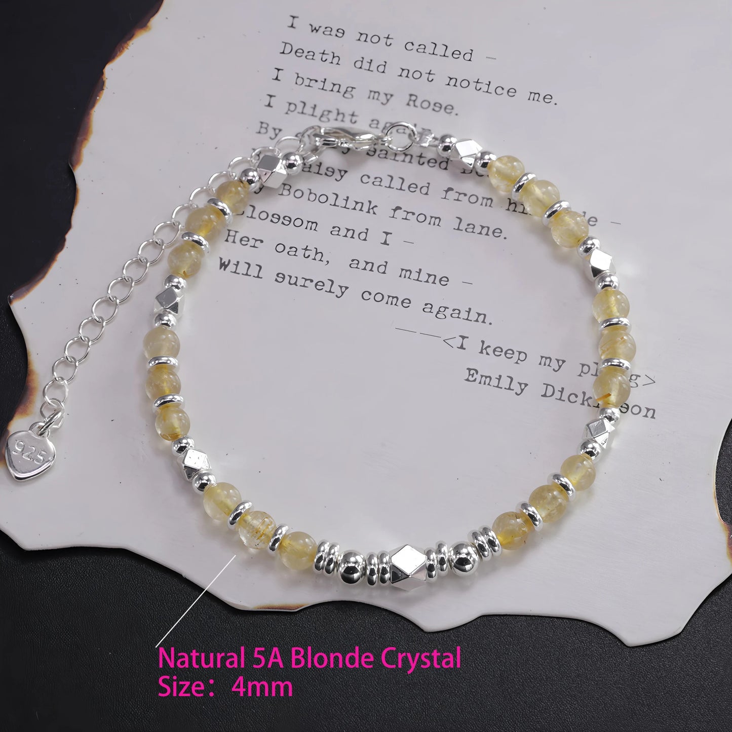 VENTFILLE 925 Sterling Silver Butterfly Bracelet