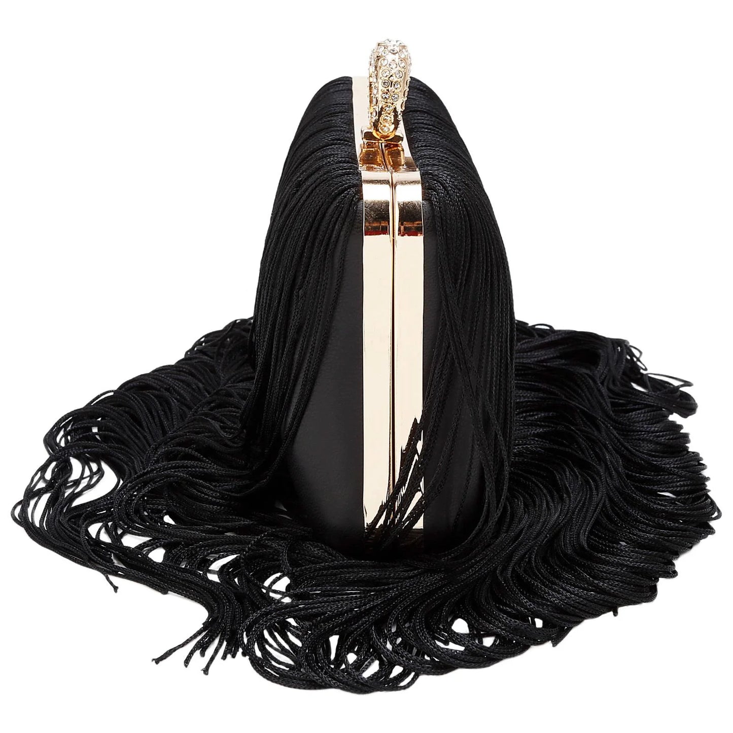 Evening Bag for Women Long Tassel Design Clutch Purses For Wedding Cocktail Prom