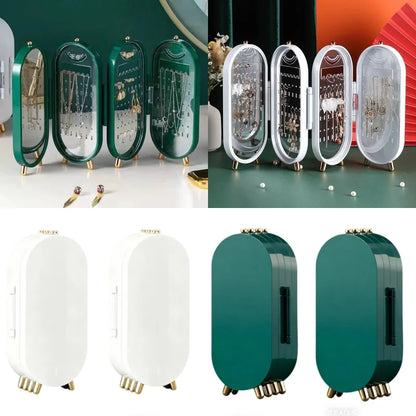 Foldable Mirror Jewelry Storage Box,