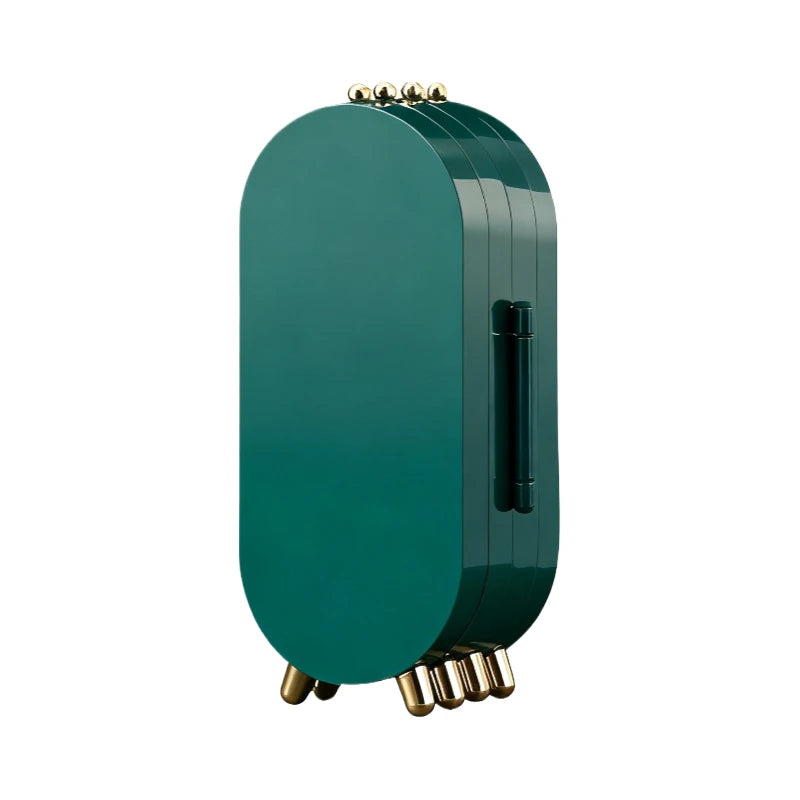 Foldable Mirror Jewelry Storage Box,