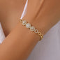 S925 Silver Moissanite Bracelet Full Pave Circular Design Fine Jewelry
