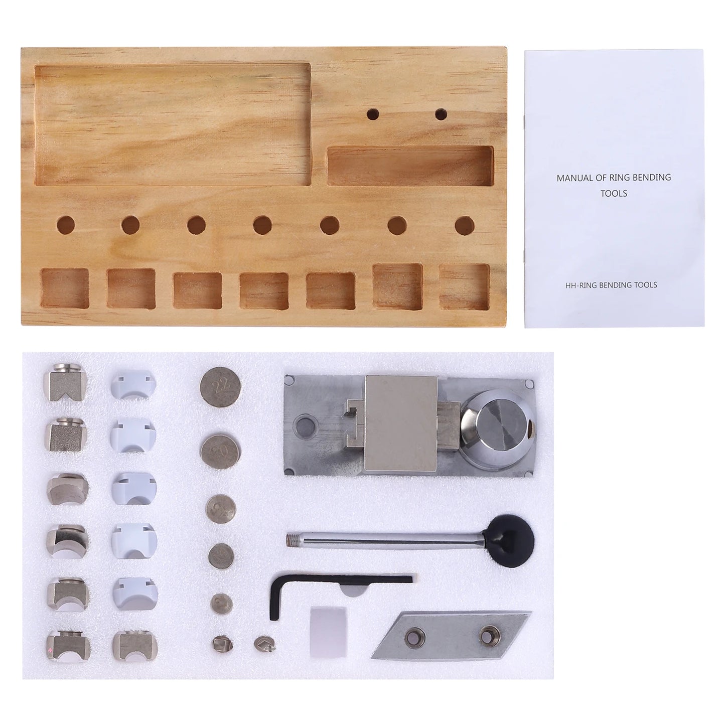 Ring Bending Machine Kit for Earring Finger Ring Jewelry Making Wooden Metal Bender III