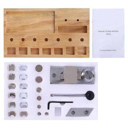 Ring Bending Machine Kit for Earring Finger Ring Jewelry Making Wooden Metal Bender III