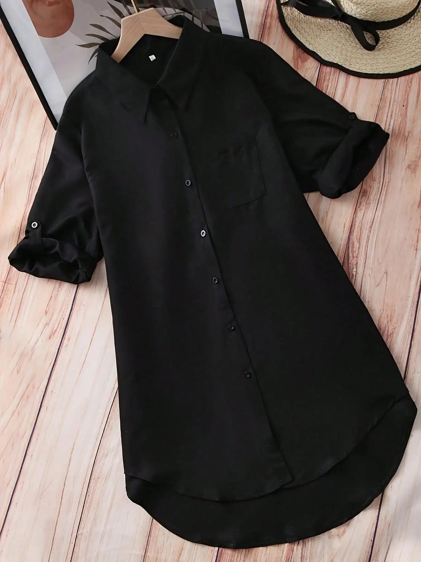 Casual Loose fitting Linen Long Shirts Women Plus Size Tops