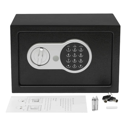 Safe Deposit Box Anti-theft Digital Lock Safe Cash Box Jewelry Case with Keys For Bedrooms Offices
