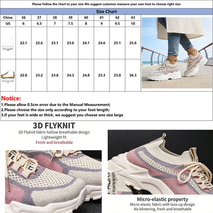 Chunky Sneakers Air Mesh Breathable Sports Shoe